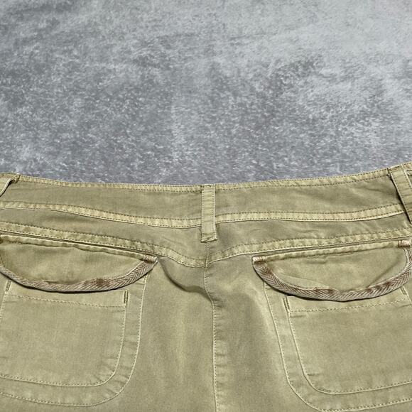 Sandro Pants Womens 10 Tan Cargo Convertible Length Gorpcore Classic Utility - Picture 6 of 15